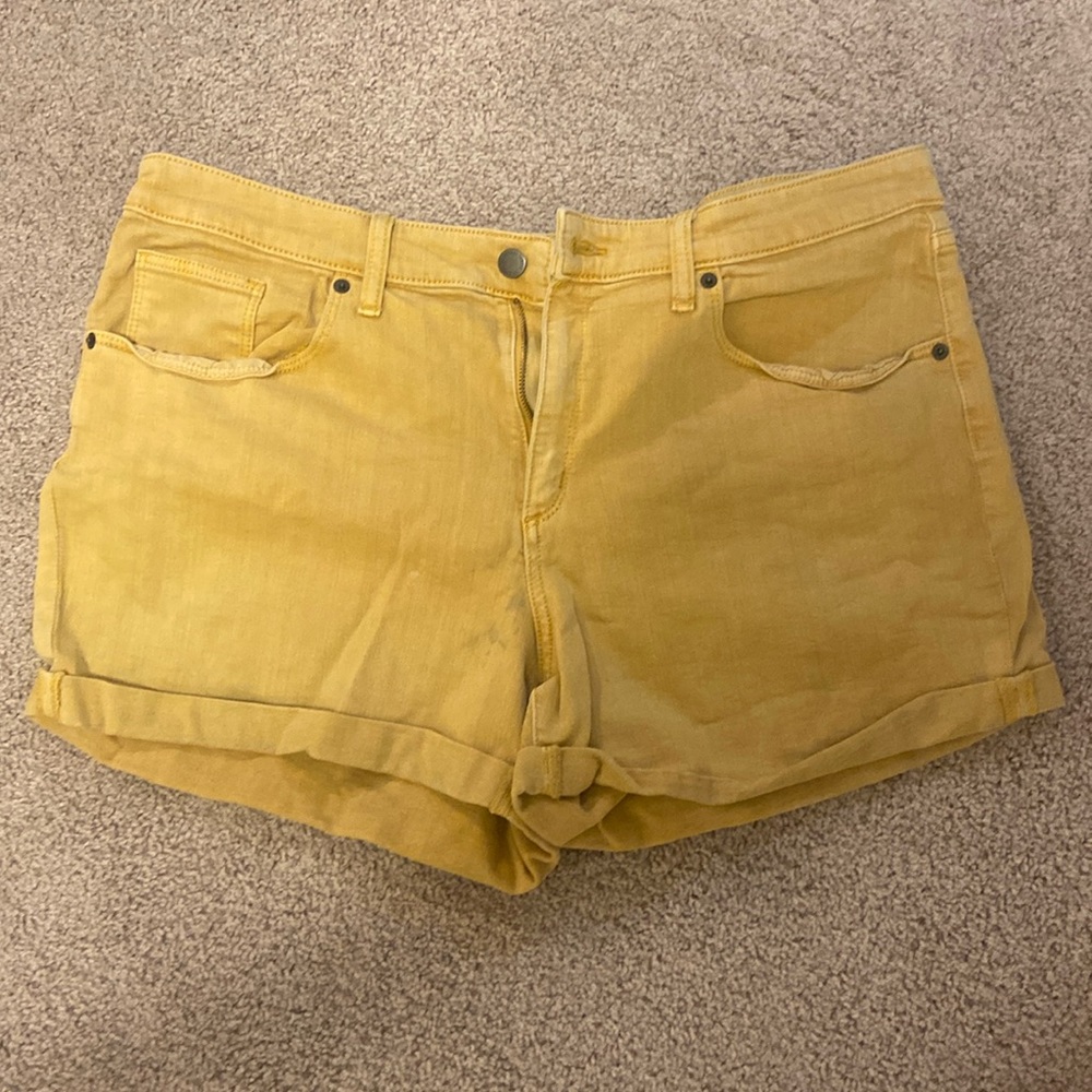 Mustard yellow Jean shorts! LIKE BRAND NEW WORN A FEW TIMES!